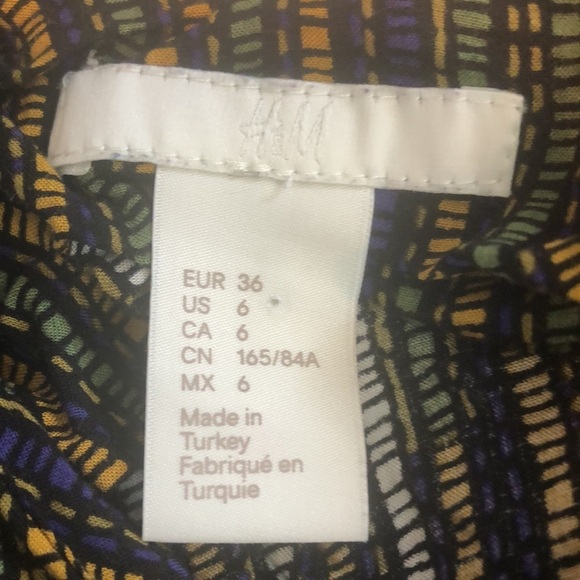 H&M Multi Colored Strip Shoulder Tie Tank Top 6 - Picture 6 of 9